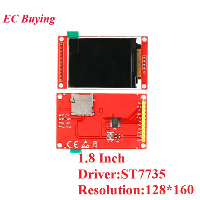 1.8 Inch 1,44/1,8/2,0/2,2/2,4/2,8 дюймов TFT цветной экран ЖК-дисплей модуль привода ST7735 ILI9225 ILI9341 интерфейс SPI 128*128 240*320 - Цвет: 1.8 Inch