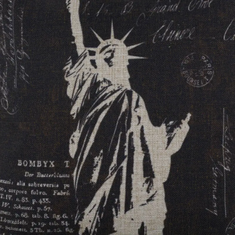 LINKWELL 45x45 см Ретро черная статуя свободы Нью Йорк США наволочка для подушки слова