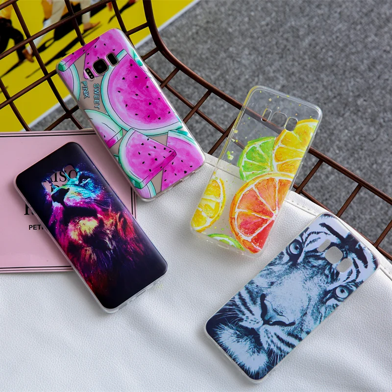 THREE-DIAO мягкий TPU чехол для Samsung Galaxy A5 A3 J5 2015 2016 2017 S9 S8 S7 S6 Edge J2 Prime | Мобильные телефоны