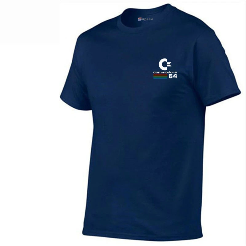2019 new summer Commodore 64T shirt short-sleeved T-shirt fashion street printing 11 color C64 retro men's T-shi | Мужская одежда
