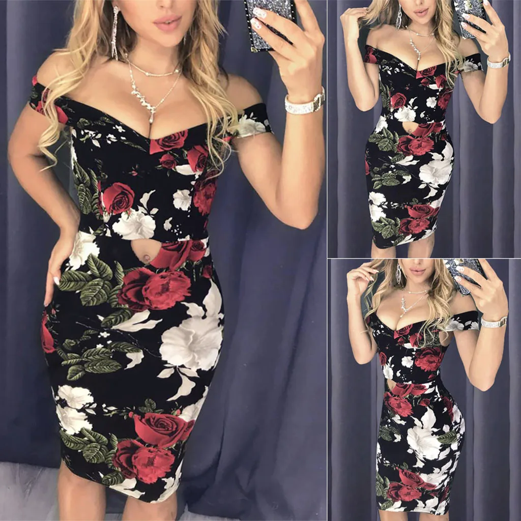 Платье Для женщин летние каникулы с открытыми плечами регулярное оболочка