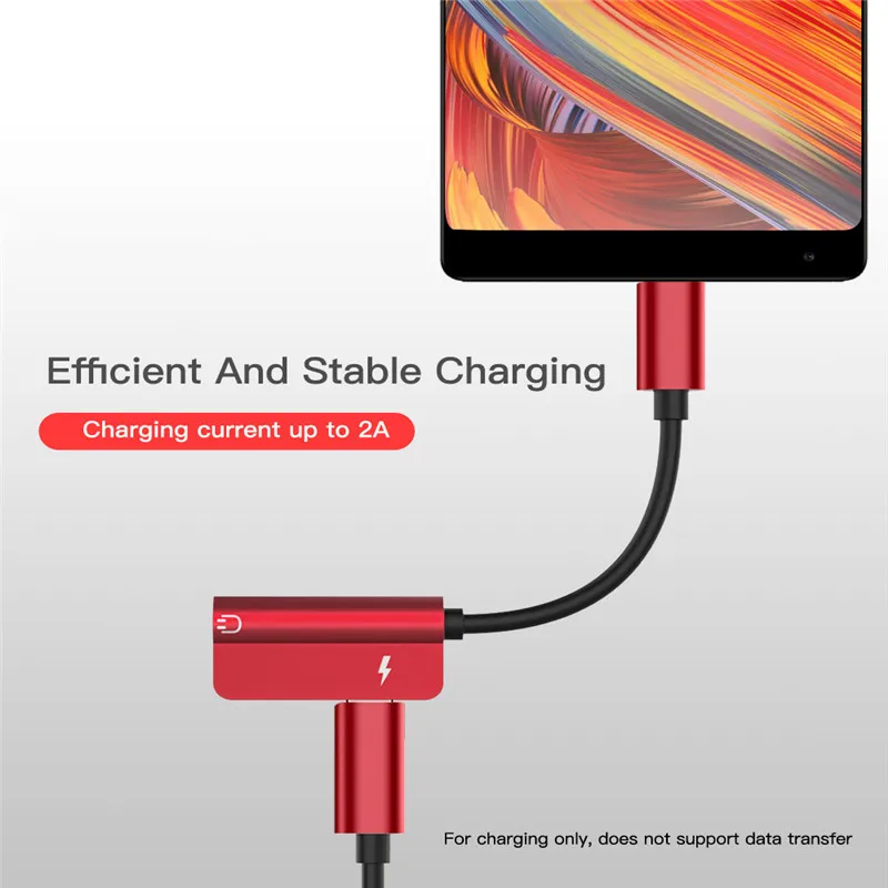 Тип usb-C Аудио зарядки адаптер 2 в 1 C до 3 5 мм разъем для наушников + конвертер huawei