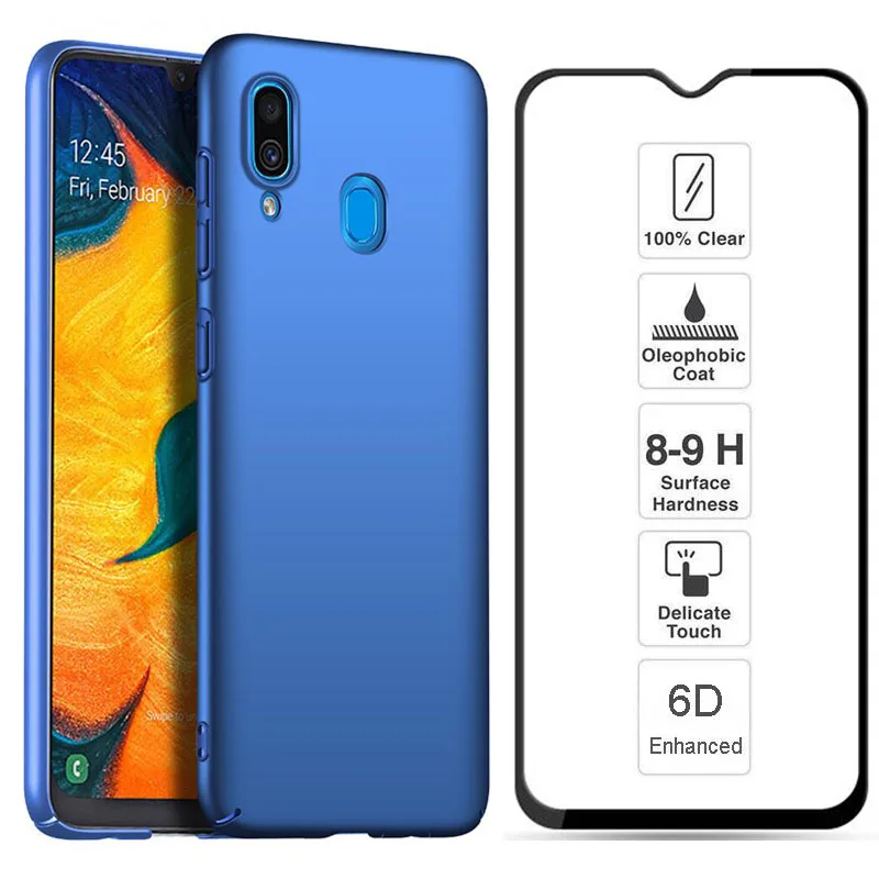 Для Samsung galaxy A30 чехол тонкий жесткий пластиковый полный защитный для телефона