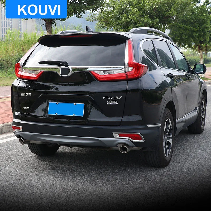 Для Honda CRV CR-V ABS хромированная отделка Стайлинг задний хвост противотуманная фара крышка украшения автомобиля 3D авто аксессуары 2 p