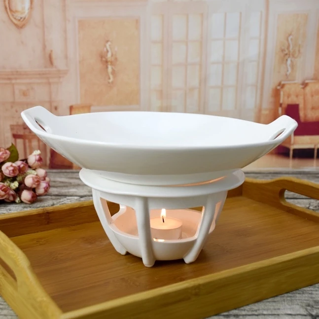 White 1" керамическое чашеобразное блюдо, декоративная фарфоровая чаша для супа, обеденная посуда для сыра, шоколада, Matsutake - Цвет: White