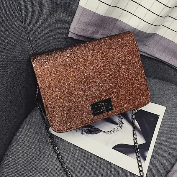92922-Brown Модные сумки через плечо для женщин, сумки с пайетками на цепочке, женская сумка с кисточками, шикарная сумка, женская маленькая сумка-мессенджер для женщин - Цвет: 92922-Brown