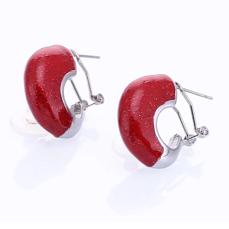 E1022 Flash Red Sehuoran Oorbellen, Модные Ювелирные серьги-гвоздики для женщин, трендовые масляные серьги, богемные серьги из цинкового сплава, массивные серьги - Окраска металла: E1022 Flash Red