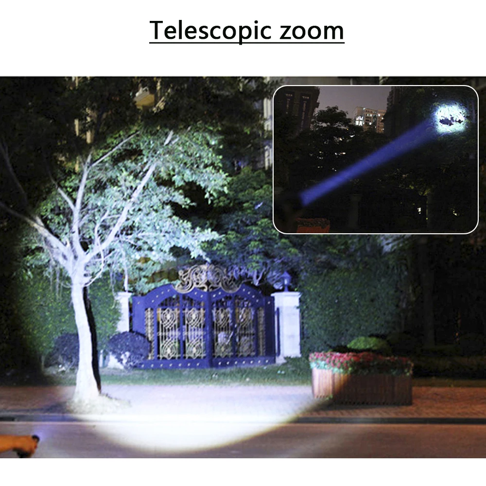 3800 люменов мини CREE XM L2 Zoom Led вспышка светильник фонарь вспышка светильник перезаряжаемый XML T6 флэш-светильник с 18650 перезаряжаемой батареей