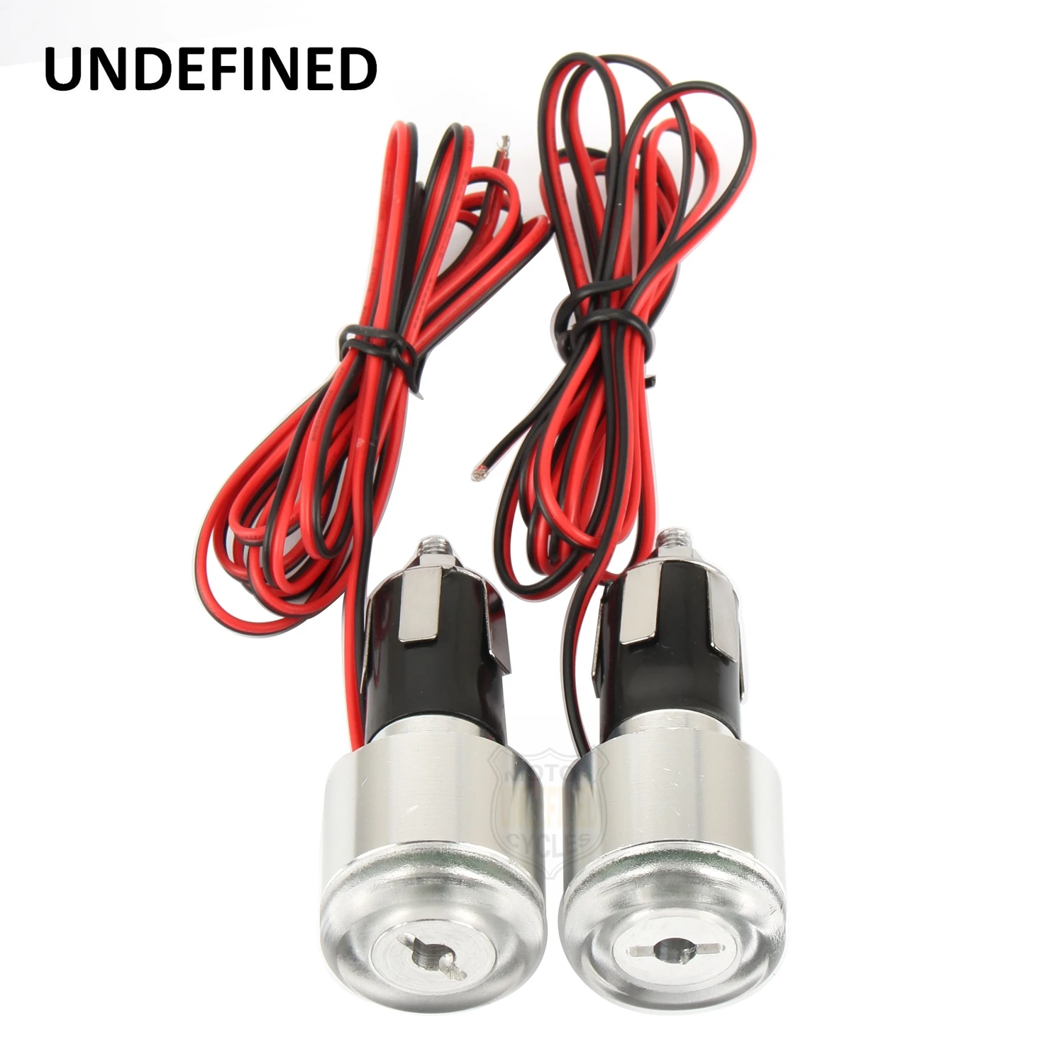

UNDEFINED 1 Pair Universal Motorbike Parts 7/8" 12V Blinker Lamp Handle Bar End LED Plug Turn Signal Light For Ducati 620 ND