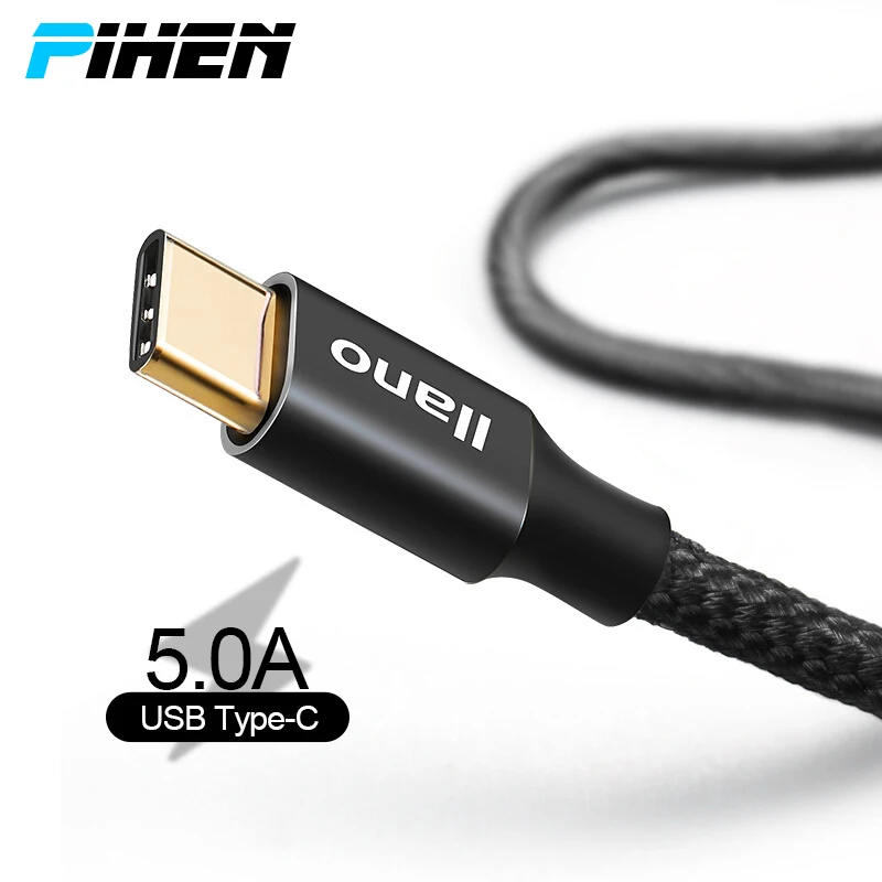 Кабель usb type C 5А супер быстрый USB кабель 3 1 для huawei xiaomi c можно телефона samsung MacBook