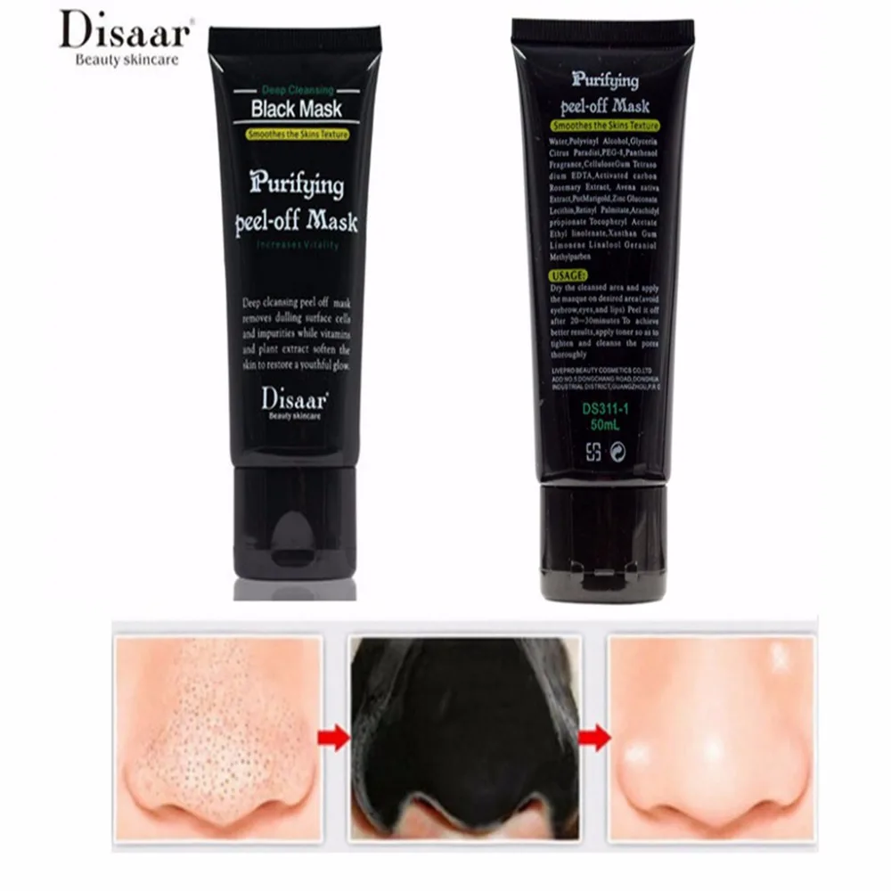 Черная маска Disaar для лица estetica corea губка мелкая черная 50 мл | Красота и здоровье