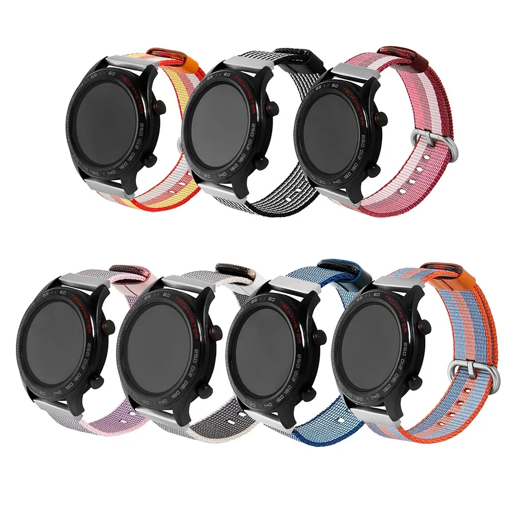 Ремешок для смарт часов нейлоновый сменный Браслет Huawei Watch GT/Honor Magic/Ticwatch