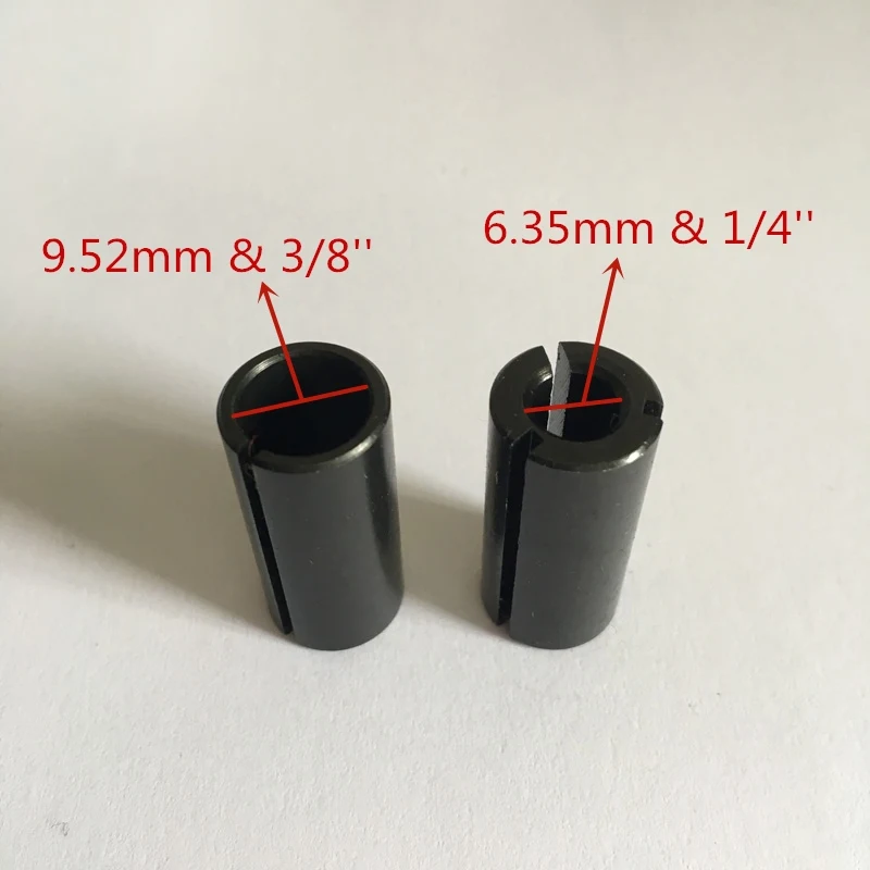 2pcs Маршрутизатор Втулка Конусная Зажимная гайка 12,7 мм 1/2 ''Замена для Makita RP1800 RP1801F-TYPE-1 RP1801F-TYPE-2 6,35 мм 9,52 мм 1/4'' 3/8 ''хорошее - Цвет: 2pcs