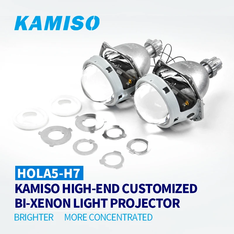 KAMISO Hola 5 H7 BI-XENON объектив 3 дюйма HID Hi/Low проектор с без потерь установка задних