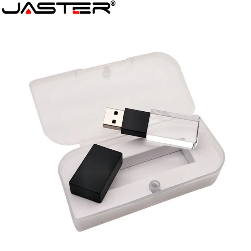 JASTER(10 шт. плата за логотип) пользовательский 3D внутренний логотип Кристальный USB 2,0 флэш-накопитель с коробкой
