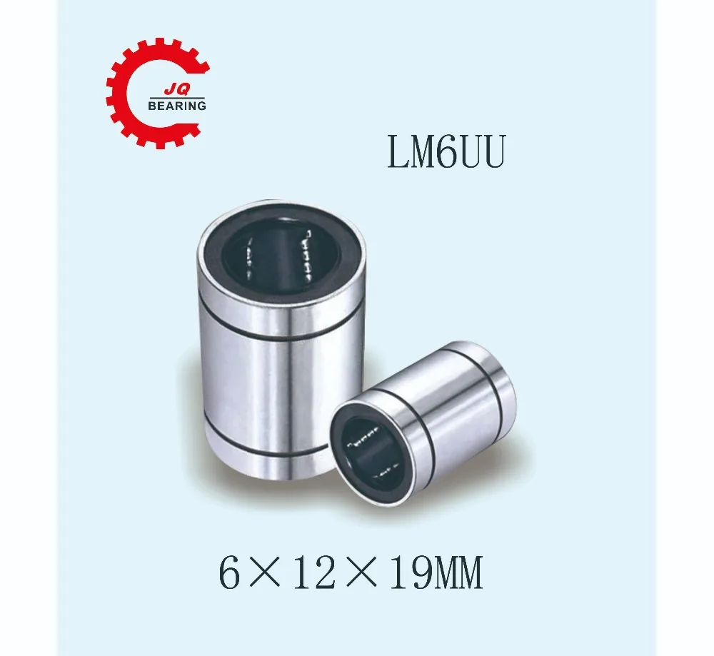 JQ подшипники LM6UU 6 мм линейная Втулка ЧПУ линейные 6x12x19 мм|bearing bearing|bearing linearbearing 6mm |