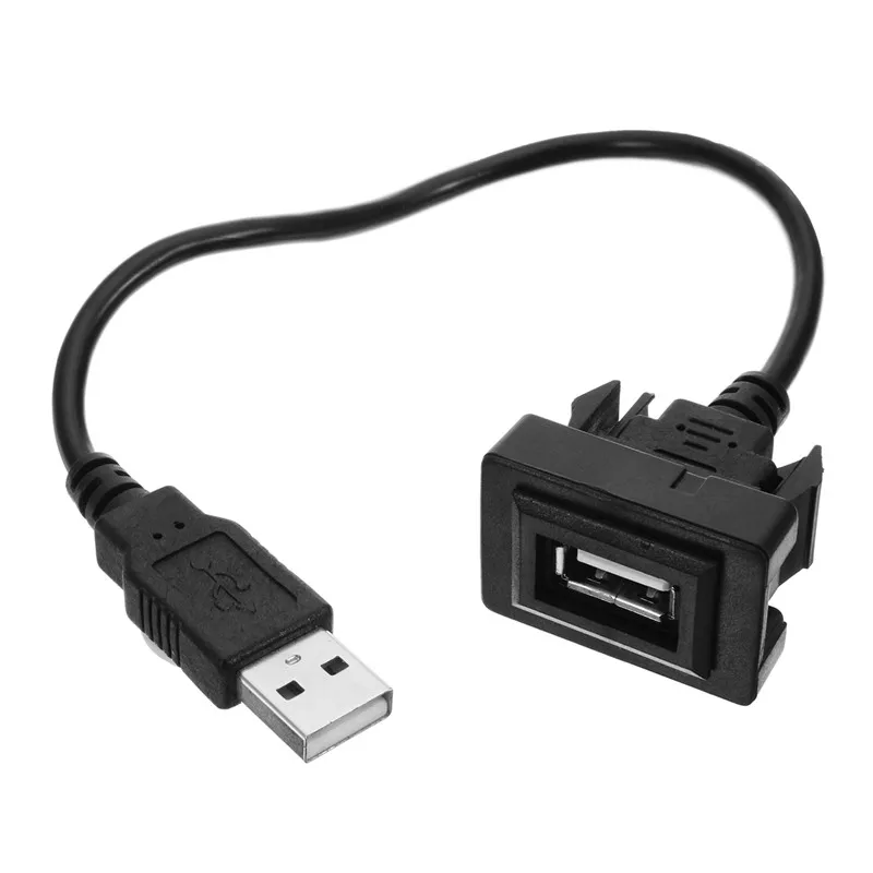 Новый Автомобильный USB 2 0 свинцовый Удлинительный кабель для приборной панели