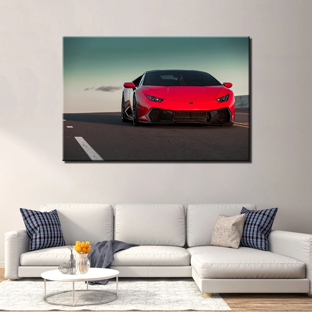 Хуракан Ламбо плакат с суперкаром холст печать для домашнего декора стены
