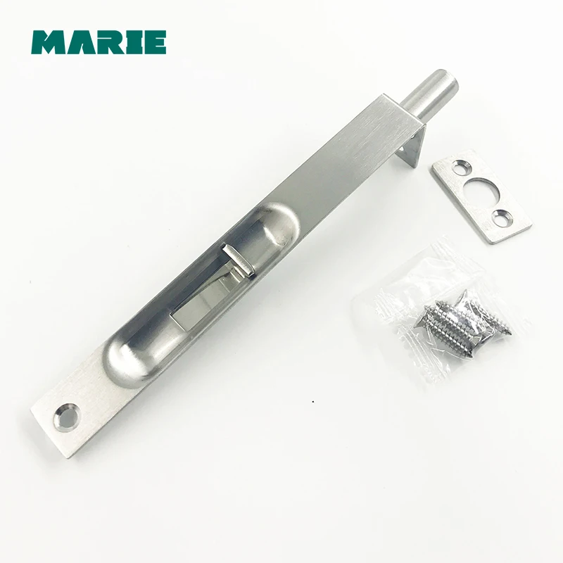Нержавеющая сталь скрытый дверной болт защита двери защелка раздвижной замок с
