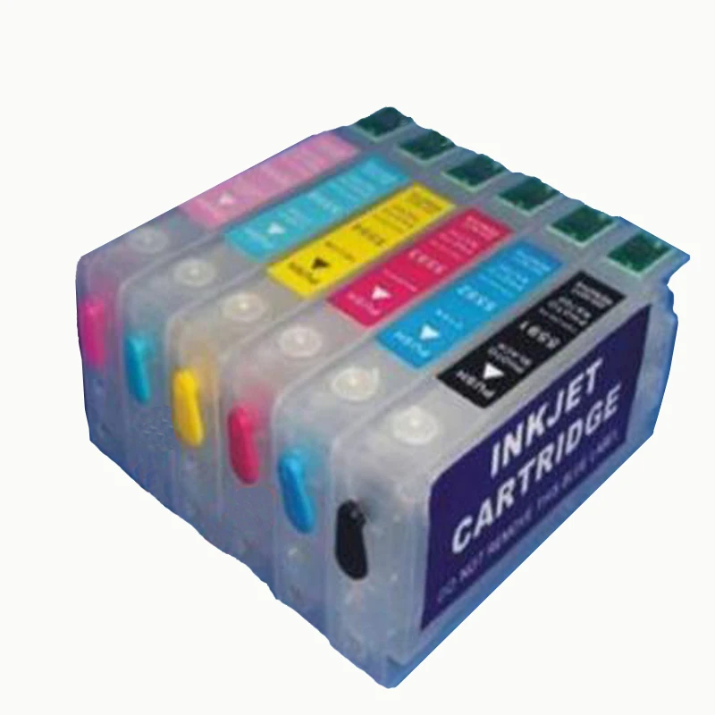 Пустой пополняемый картридж для принтера Epson T5591 T5596 с дуговым чипом|ink cartridge for