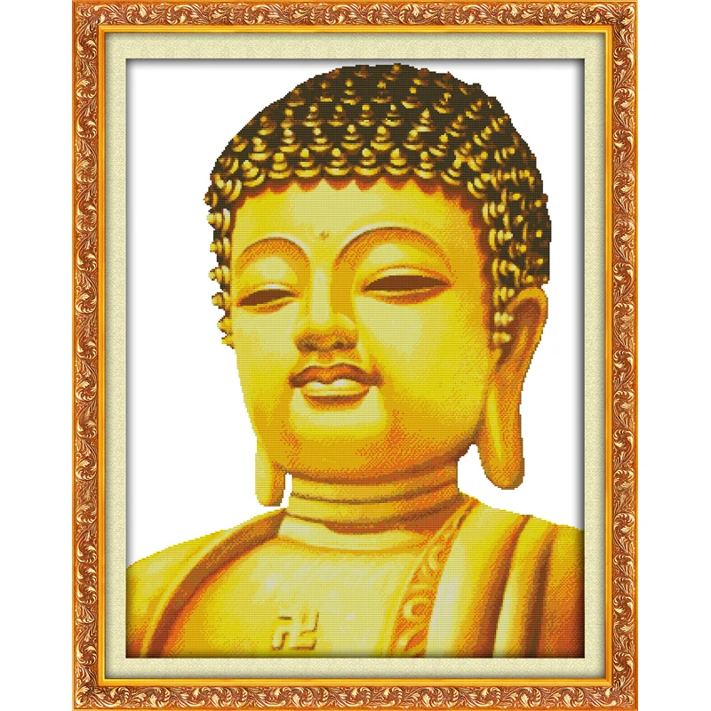 Буддийский религиозный набор для рукоделия Набор вышивки крестиком 11CT 14CT | Дом и