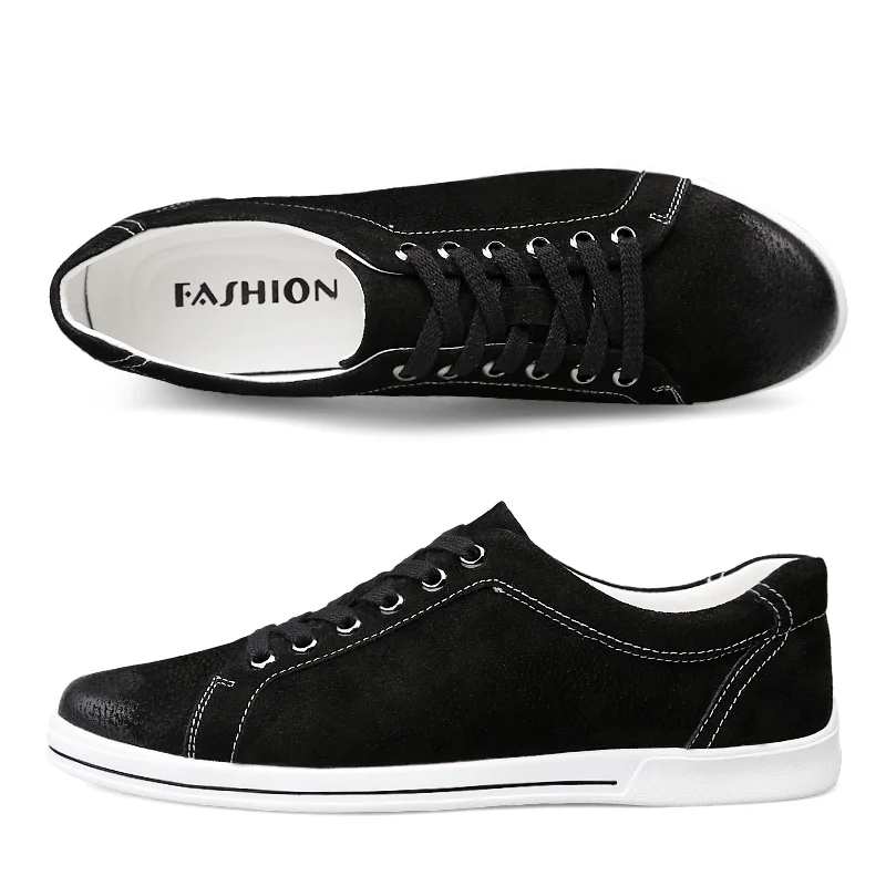 Мужские Мягкие Мокасины из натуральной кожи повседневные кроссовки на шнуровке