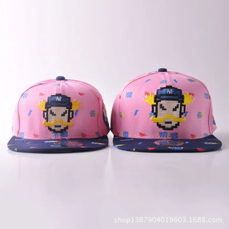 New Product Parent-child cap Korean Pattern Children Hats Baseball Cap Flat Hat Cartoon Robot Sun | Аксессуары для одежды