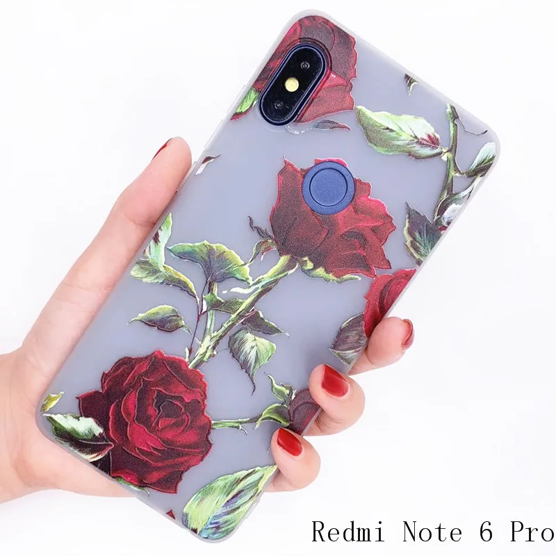 Чехол для Xiaomi Redmi note 6 Pro 15 цветов 3D узор новый дизайн мягкий силиконовый чехол из