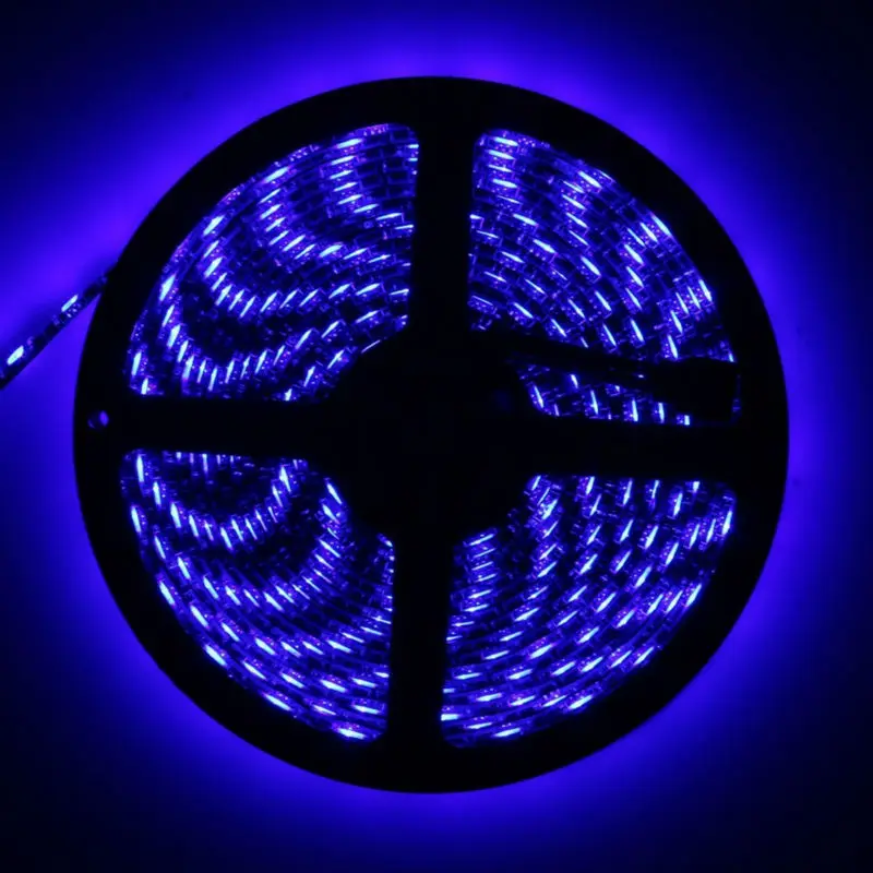 Светодиодная лента 5050 RGB 1 м/2 м/3 м/4 м/5 м черная печатная плата 12 в 60 светодиодный s/m