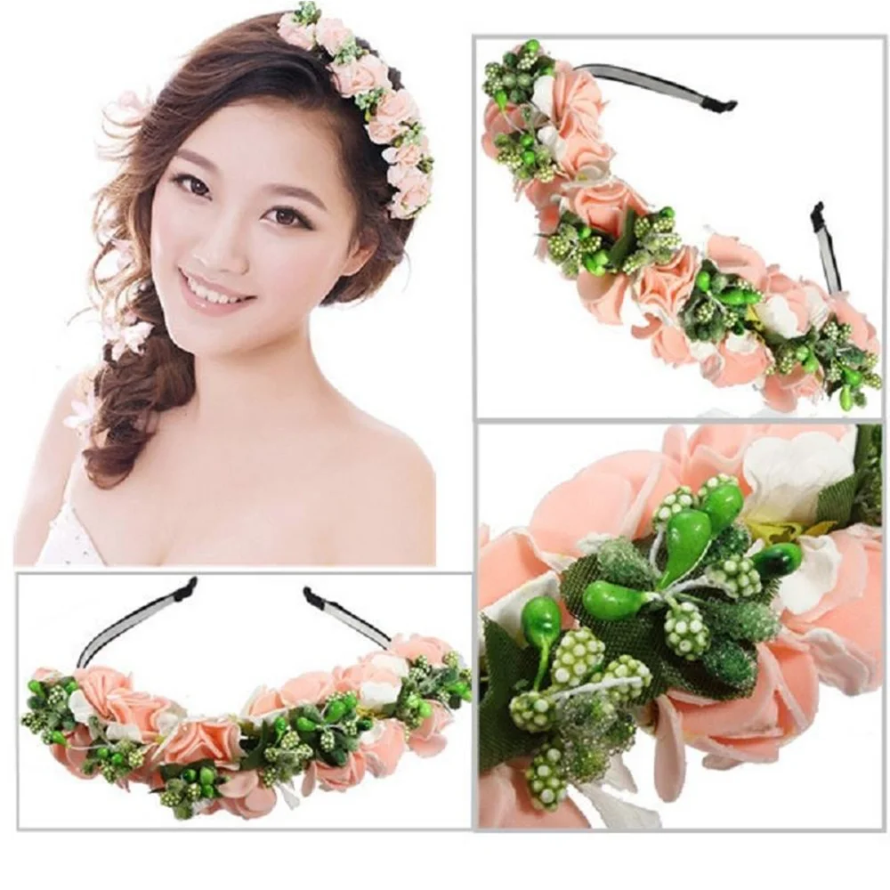 Повязка на голову с цветами для свадьбы вечеринки выпускного вечера|hair accessories|head