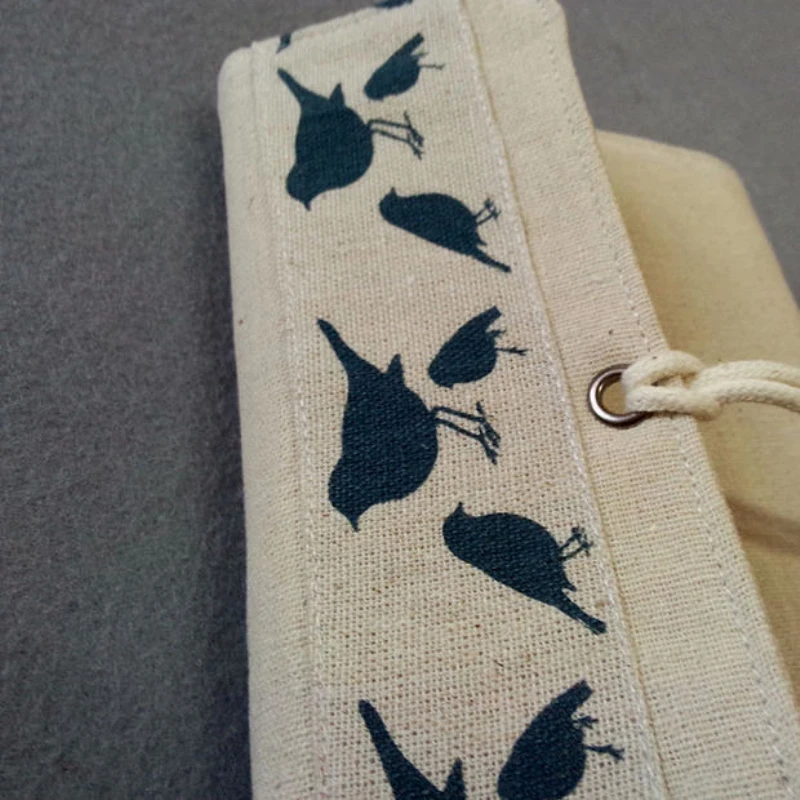 Винтажный блокнот из льняной ткани ручной работы ретро с широкими листами журнал