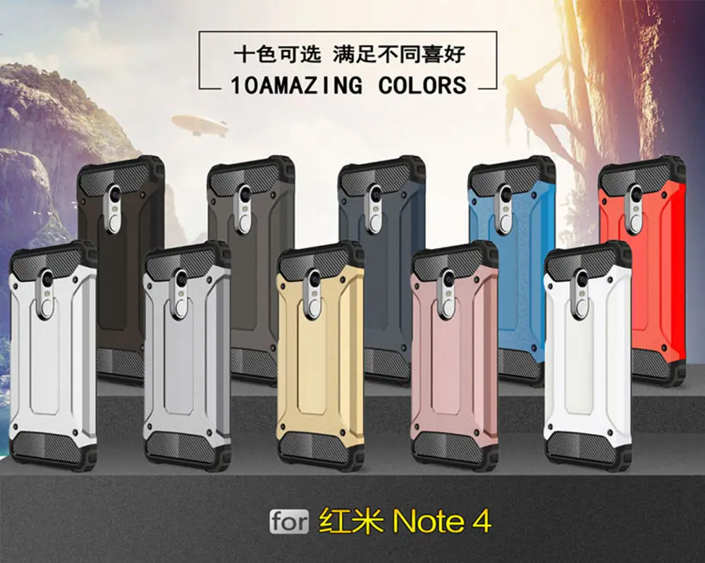 PC Armor TPU Case for Xiaomi Redmi Note 4 Note4 Pro LTE Silicon Anti-Shock Hard Protection Cover 4X 4/64 |
