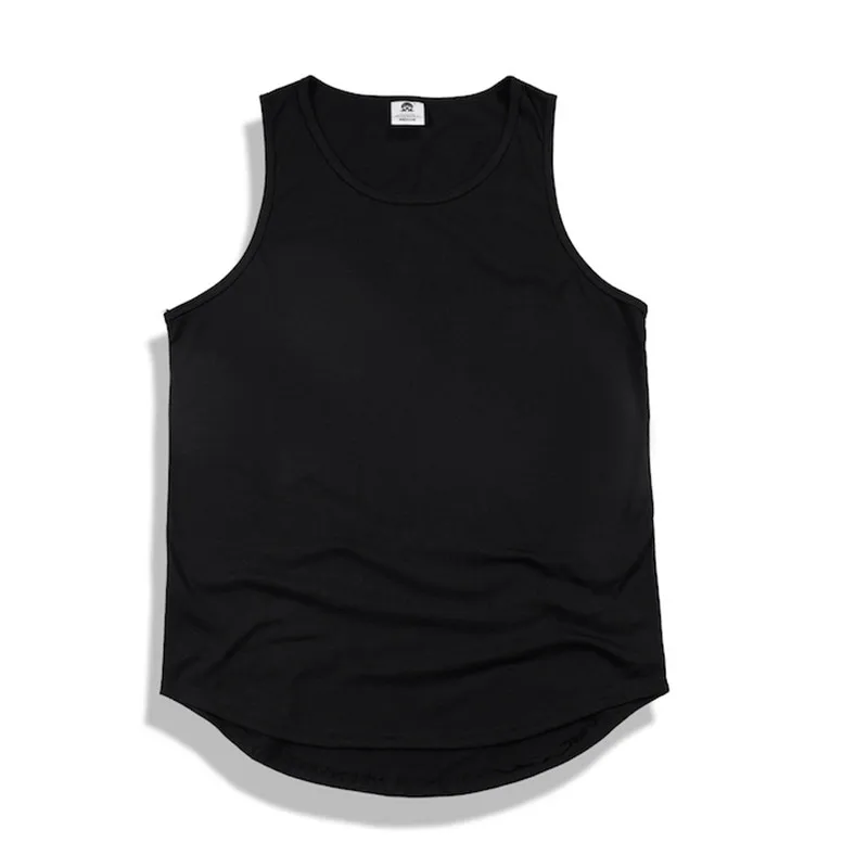 Kanye west style Мужской жилет из хлопка Свободный Топ на бретелях для мужчин однотонные