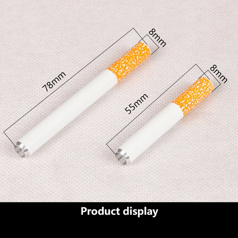 1/2 шт Портативные мини сигареты формы металлические аксессуары для курительной