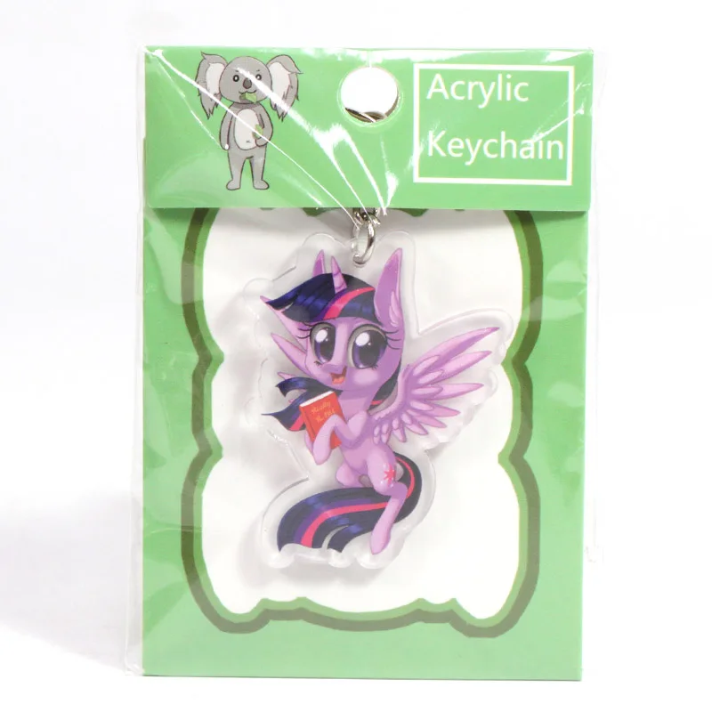 Новинка 5 см игрушки My Little Pony Шарм сумеречный Блеск Радуга тире Флаттершай кулон