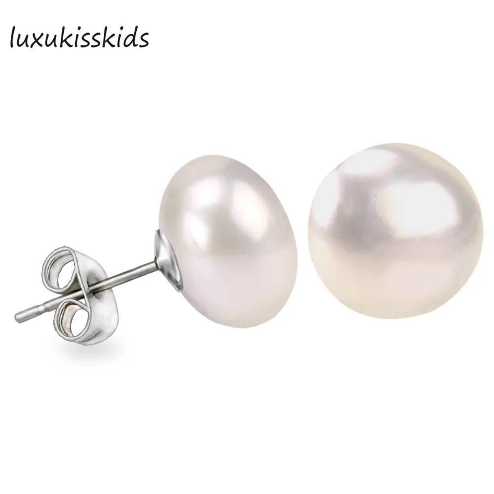 LUXUKISSKIDS 6 мм Серьги с искусственным жемчугом модные ювелирные изделия для женщин