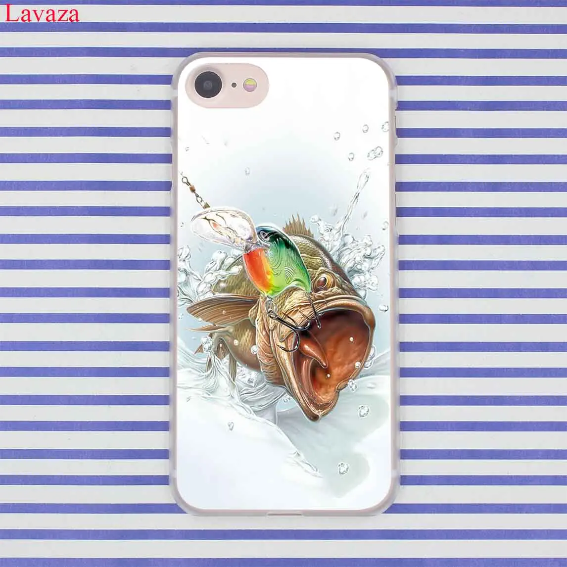 Твердый чехол для телефона Lavaza Bass Fishing Lake заката iPhone XR XS X 11 Pro Max 10 7 8 6 6S 5 SE 4 с