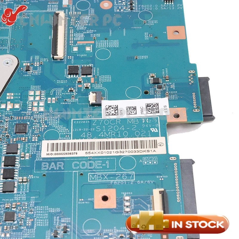 Материнская плата NOKOTION MBX 267 A1884315A для ноутбука Sony SVE17 SVE1711 материнская HM76 DDR3 HD7600M gpu