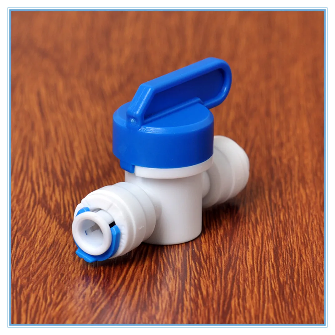 

RO Straight 1/4" - 3/8" OD Hose Quick Connection Control Fittings Plastic Water Ball Valve Reveser Osmosis Aquarium Fittings.