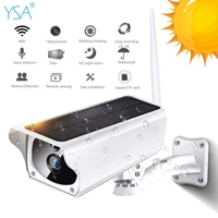 ysa 1080p solar ip camera 2mp wireless wi fi security surveillance waterproof outdoor camera ir night vision solar power hd cam