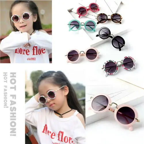 Focusnorm детские солнцезащитные очки ретро летние для малышей металлическая оправа