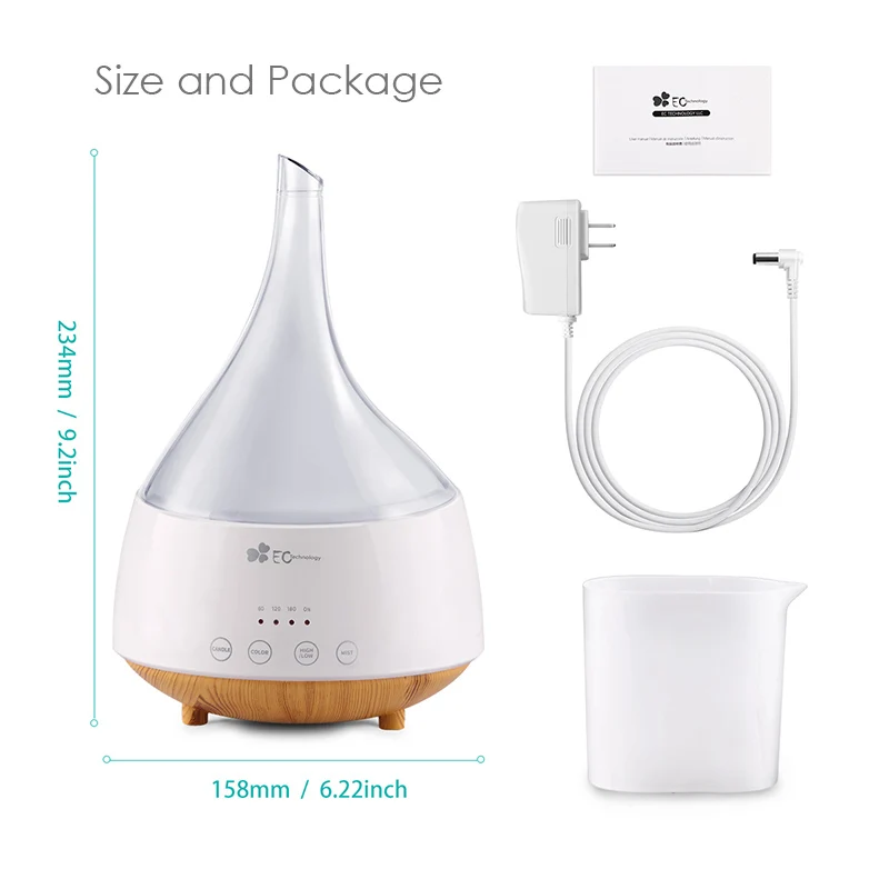 Домашний бесшумный увлажнитель для спальни ультразвуковой диффузор эфирного