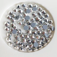 16 cut crystal rhinestones mine silver iron on glass stones flat back ss16 ss20 hotfix rhinestones