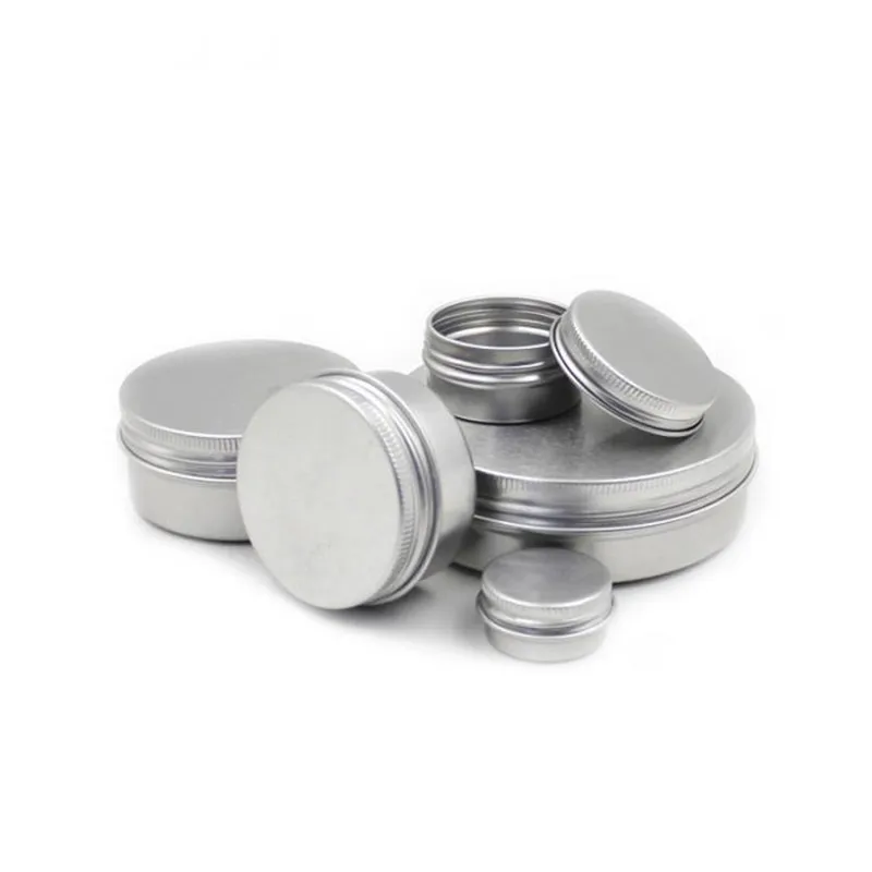 10 шт. алюминиевый металлический косметический многоразовый контейнер