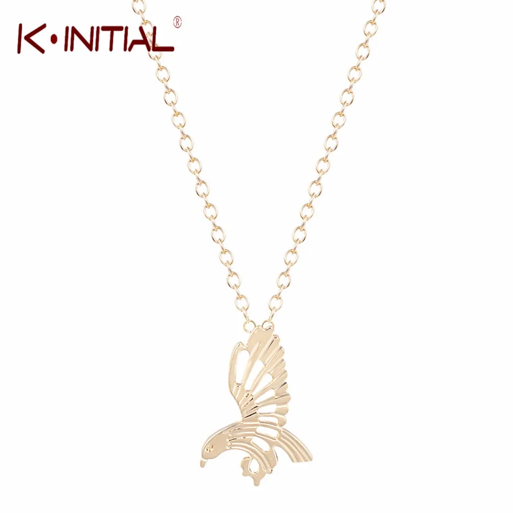 Kinitial 1 Шт. Золото Серебро Тон Орел Подвески и Ожерелья для Женщин Девушки