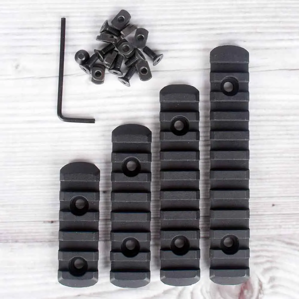 4 шт./компл. Тактические Airsoft полимерная Пикатинни M-LOK для MOE Handguard лазерный прицел охотничья аксессуары