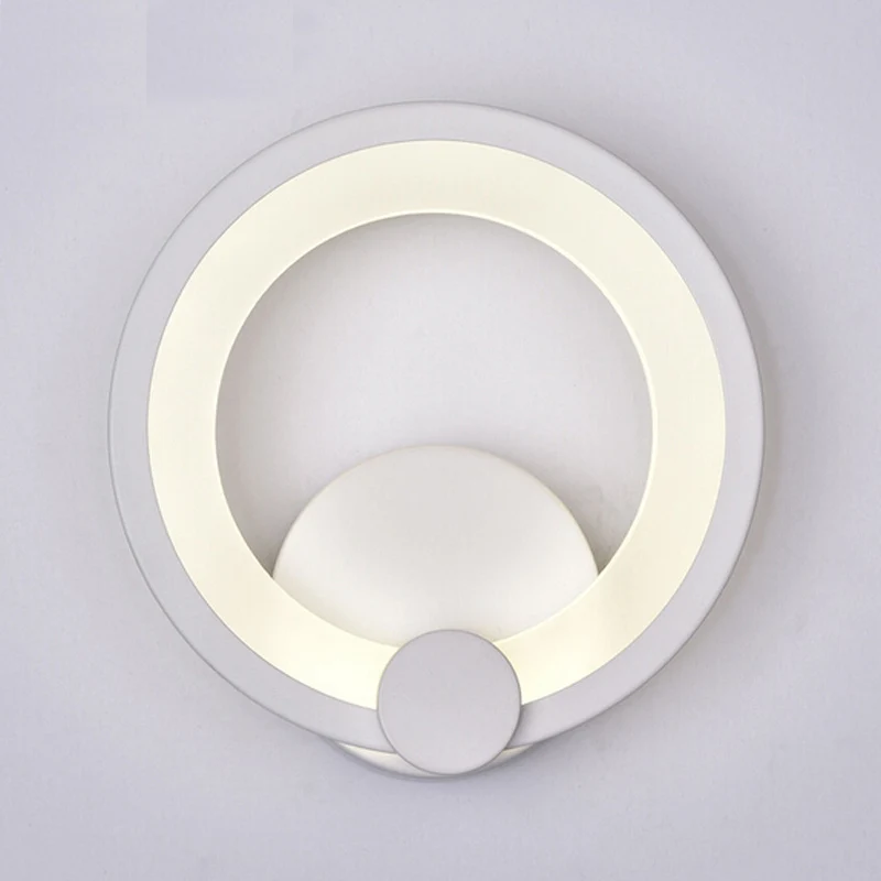 Around arylic boby Art Deco Modern LED Wall Lamp with 12W Sconce White Indoor Lighting AC100-265V | Освещение