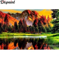dispaint full squareround drill 5d diy diamond painting natural scenery 3d embroidery cross stitch home decor gift a12964