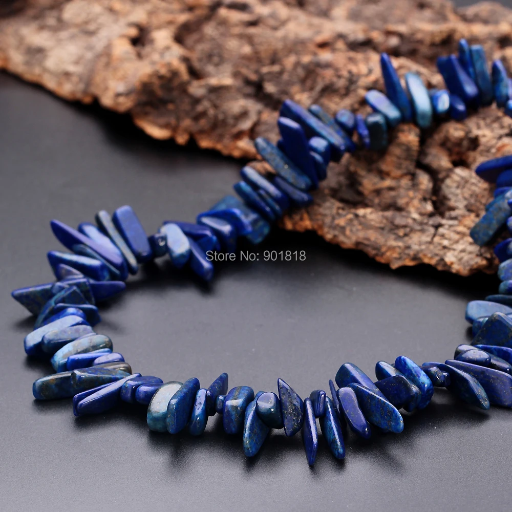 1 нитка около 40 см/16 &quotЛазурит гравий чип нерегулярные каменные бусины
