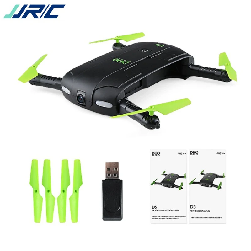 Дрон с камерой JJRC DHD D5 RC мини складной Карманный вертолет Квадрокоптер режим